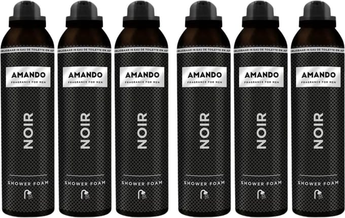 6x Amando Douche Foam Noir 200 ml