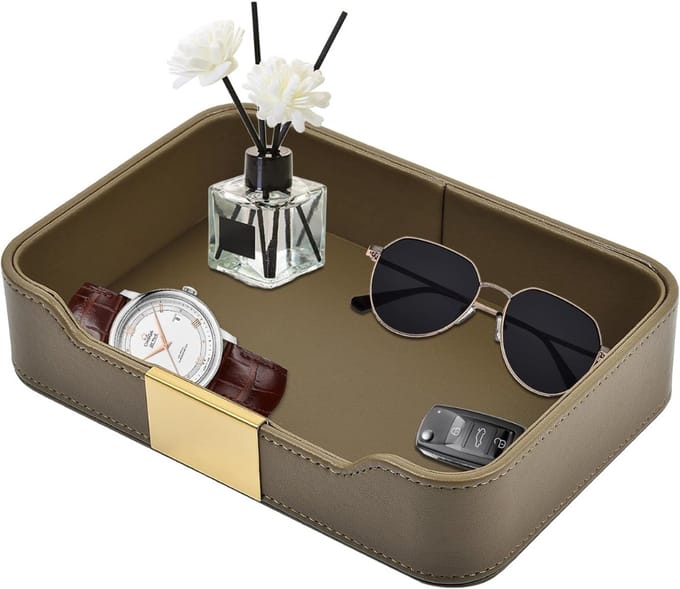 CLVP® Luxe Kaarsenplateau - Decoratief Dienblad - Sierschaal - Bruin