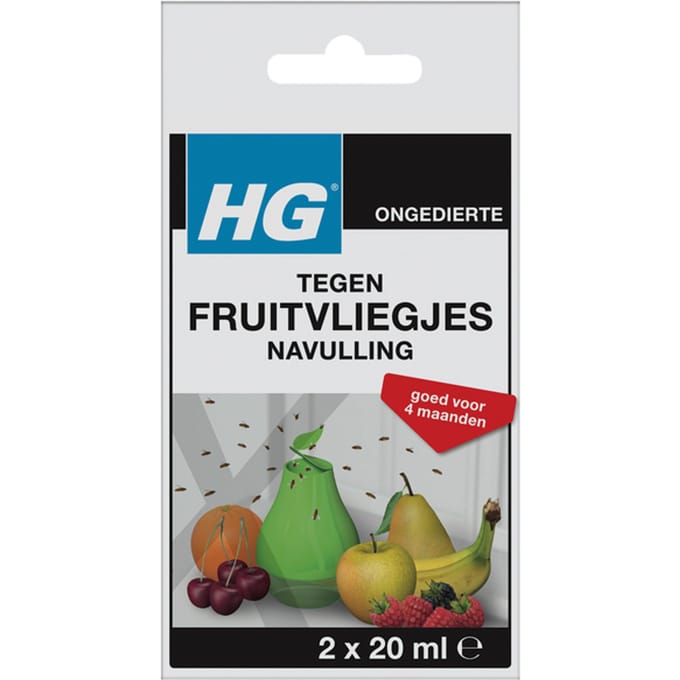 Fruitvliegjesval HG HGX navulling 2x20ml