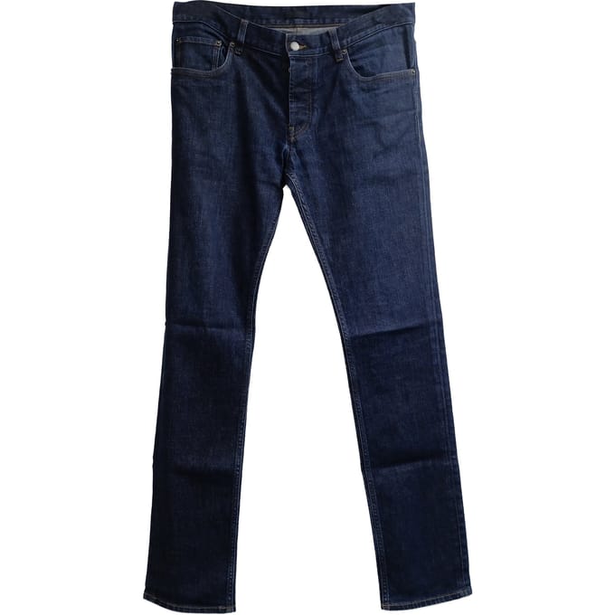 Prada Slim-Fit jeans met middelhoge taille in blauwe katoenen denim