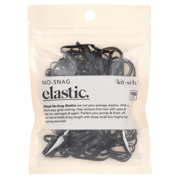 Kitsch, Élastomères sans accrocs, Noir, 100 pièces. gray