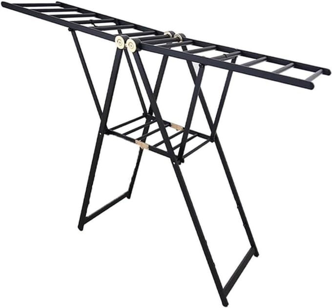 Drying Rack - Laundry Rack - Clothes Drying - Foldable Design - 150 cm - Black