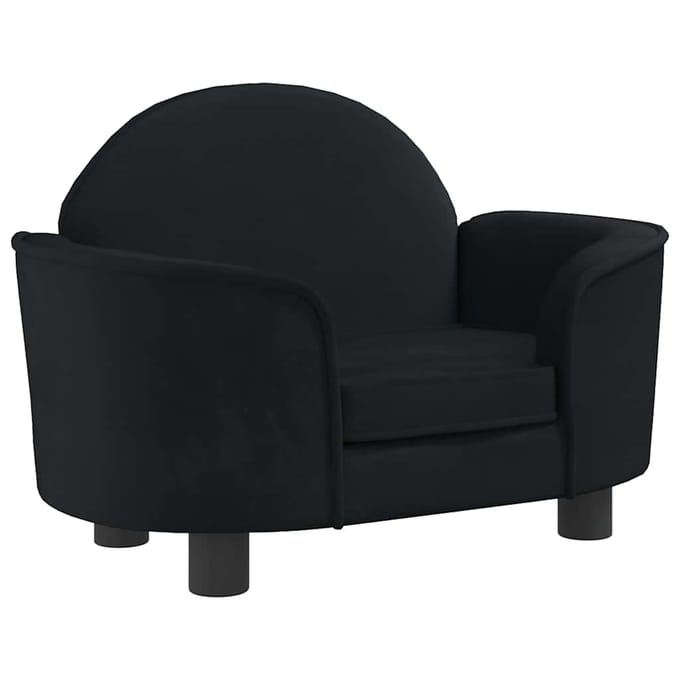vidaXL - Hondenmand - 66x40x45 - cm - fluweel - zwart