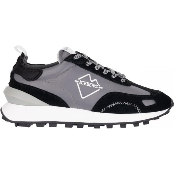 Baskets iceberg en cuir italien neuves grises - Taille: 45 gray