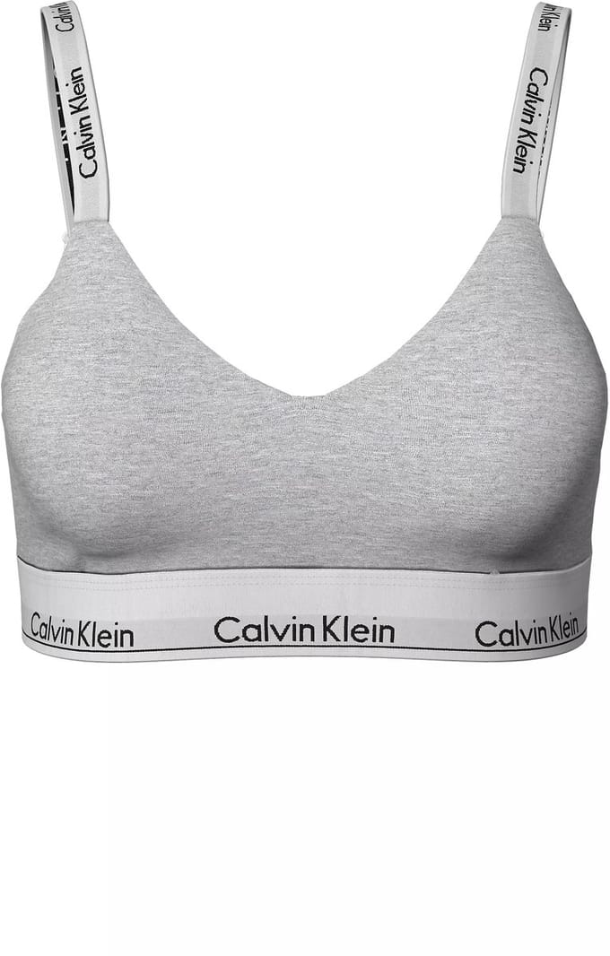 Calvin Klein dames Modern Cotton lightly lined bralette - bralette - grijs