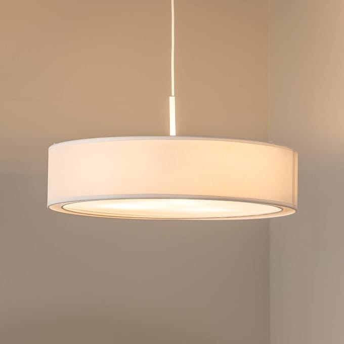 Nowodvorski Lighting Hanglamp Mist, wit, Ø 56 cm