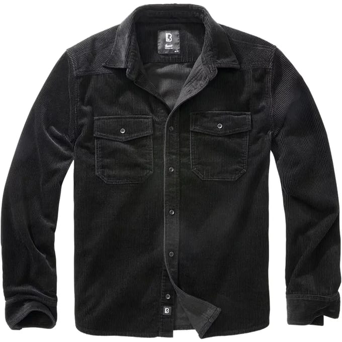 Brandit - Corduroy Classic Overhemd - 6XL - Zwart