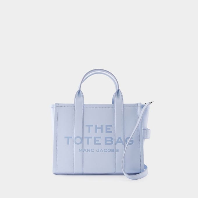 The Tote Bag Textured Leather Wo - Blue Handbags