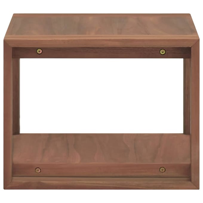 vidaXL - Badkamerwandkast - 45x45x35 - cm - massief - teakhout