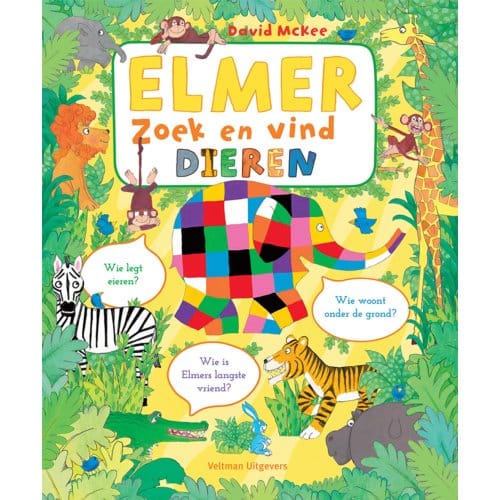 Elmer Zoek En Vind - Dieren - David McKee