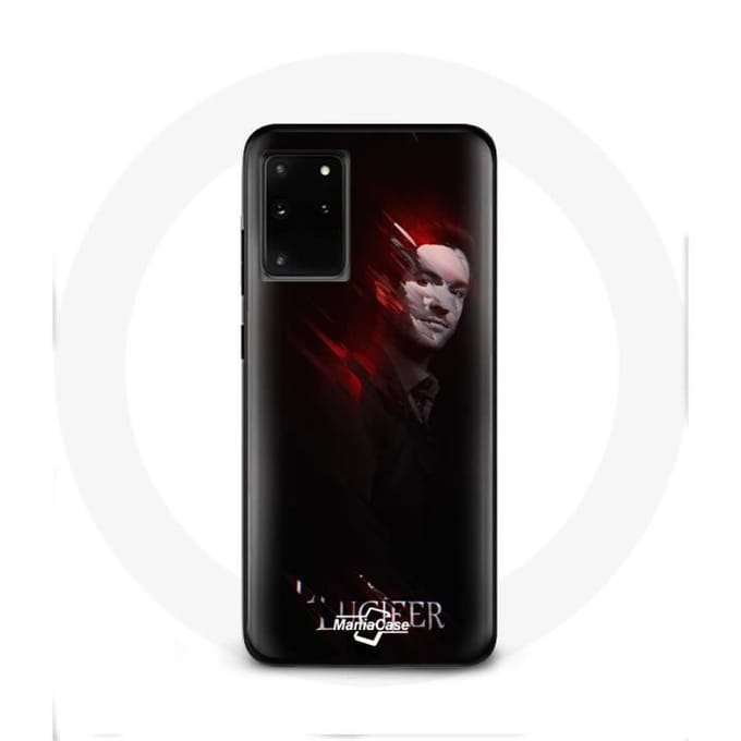 Hoesje voor Samsung Galaxy S11 Plus Lucifer Series zwarte achtergrond