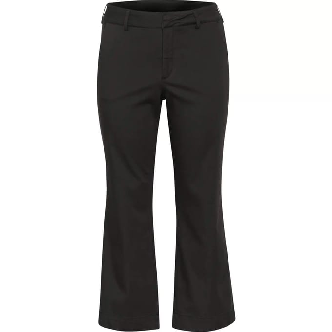 Vrouwelijke flared chino broek KAFFE Curve Leana