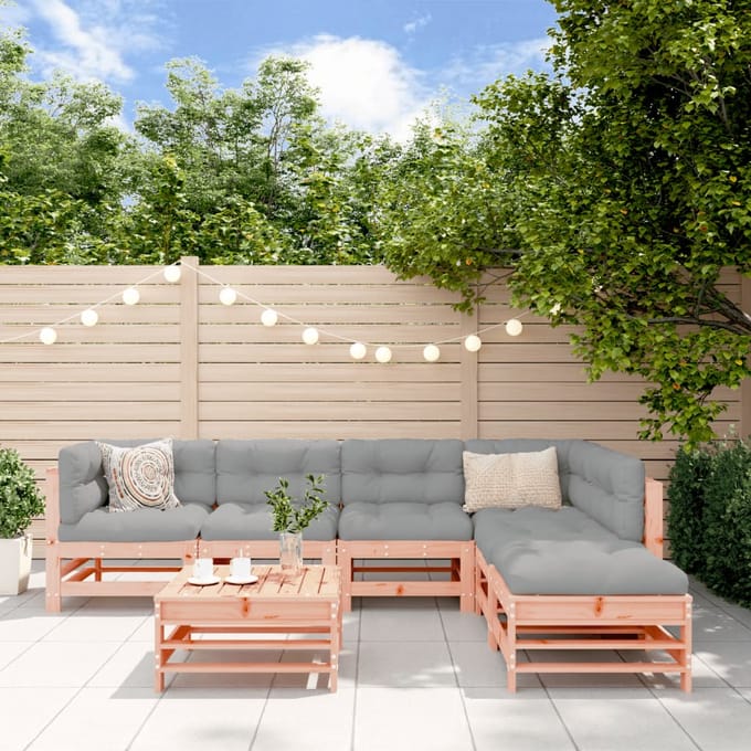 vidaXL - 7-delige - Loungeset - massief - douglashout