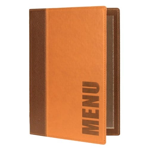 Securit® Menukaart | Menukaart map A5 Trendy - lichtbruin