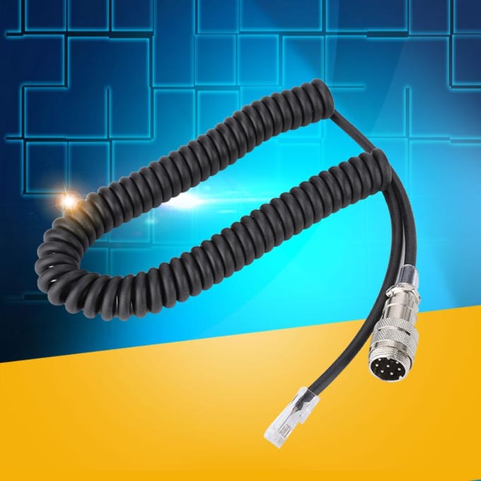 Adaptateur de microphone modulaire 8 broches vers RJ-45 pour Yaesu FT-450D FT-897D FT-991 FT-891 gray