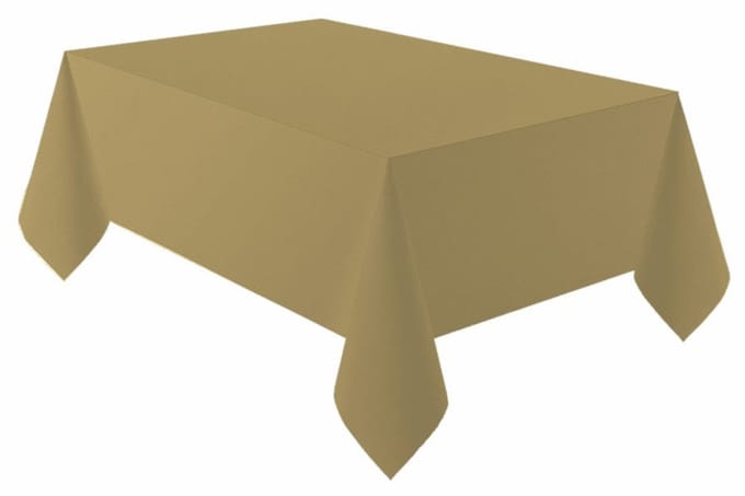 Gouden Eco tafelkleed 2,74m x 1,37m