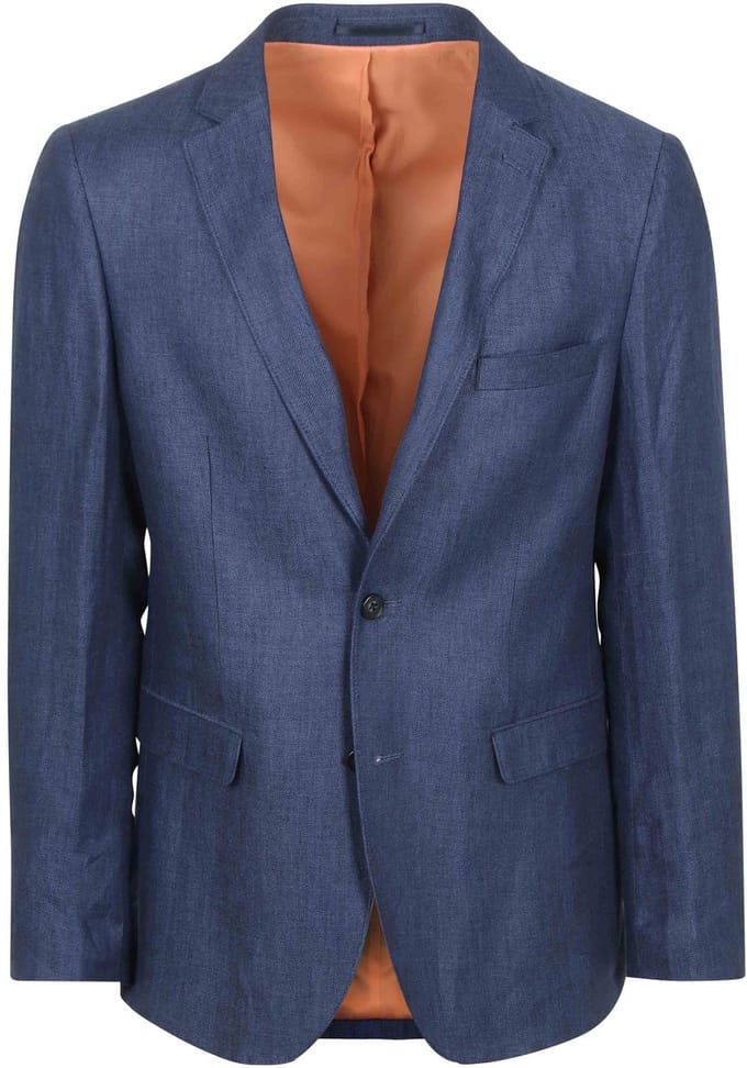 Suitable Blazer Linnen Panama Donkerblauw (navy) - Maat 48 - Heren blazer