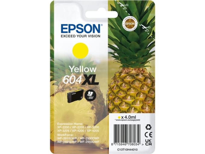 Epson 604XL - Inktcartridge - Origineel - Hoge capaciteit - Geel
