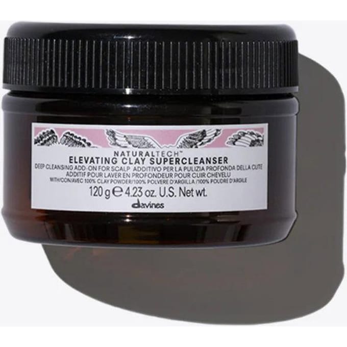 Davines, NaturalTech Argile Élevante, Gommage du Cuir Chevelu, Nettoyage Profond, 120 g
