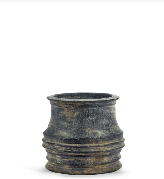Serax - Bloempot - aardewerk - zwart - D38 x H30 cm - Opening 23 cm