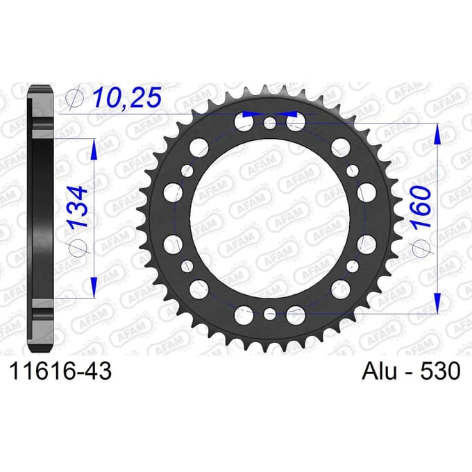 Tandwiel Afam 530 43 dents