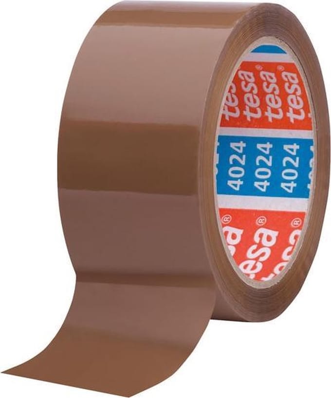 Tesa Verpakkingstape 4024 High Tack Acryl Tape Bruin - 6 Rollen