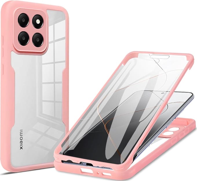 Hoesje geschikt voor Xiaomi 14 - Techsuit ColorVerse 360 Case met Screenprotector - Roze