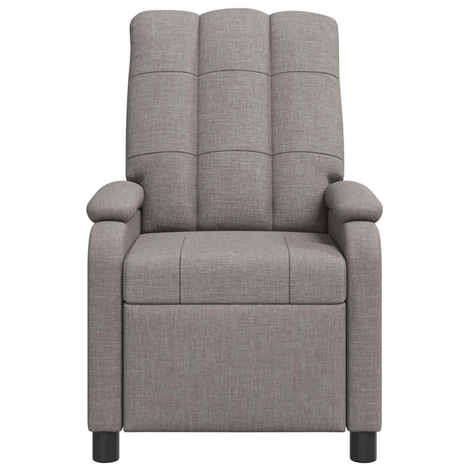 vidaXL - Recliner - Taupe - Stof