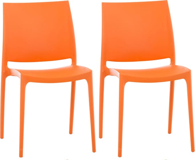 CLP Maya Set van 2 Stoelen oranje