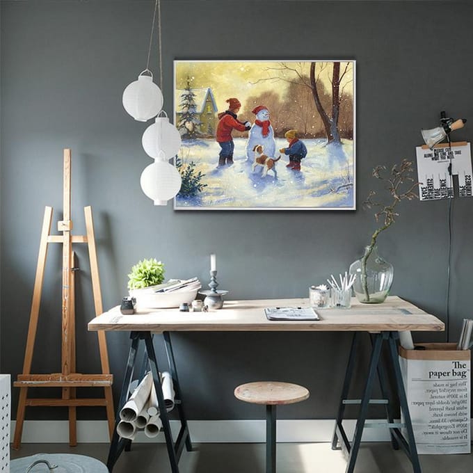 5D Diamond schilderij handgemaakte cadeau mozaïek landschap Home Decor Diamond Art Full Square 20X30CM beige