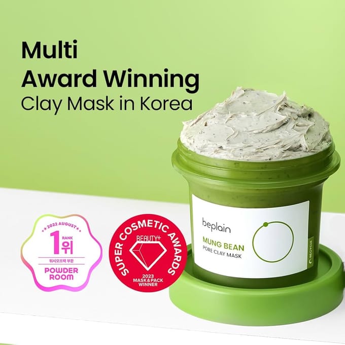 BEPLAIN Mung Bean Pore Clay Mask 120ml AUTHENTIEKE WINKEL white