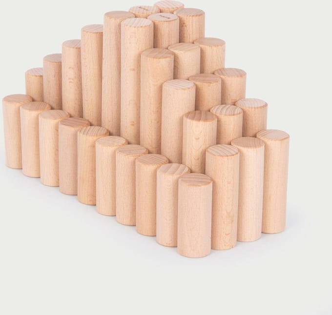 tickit® Natuurlijke Houten Architect Kolommen.