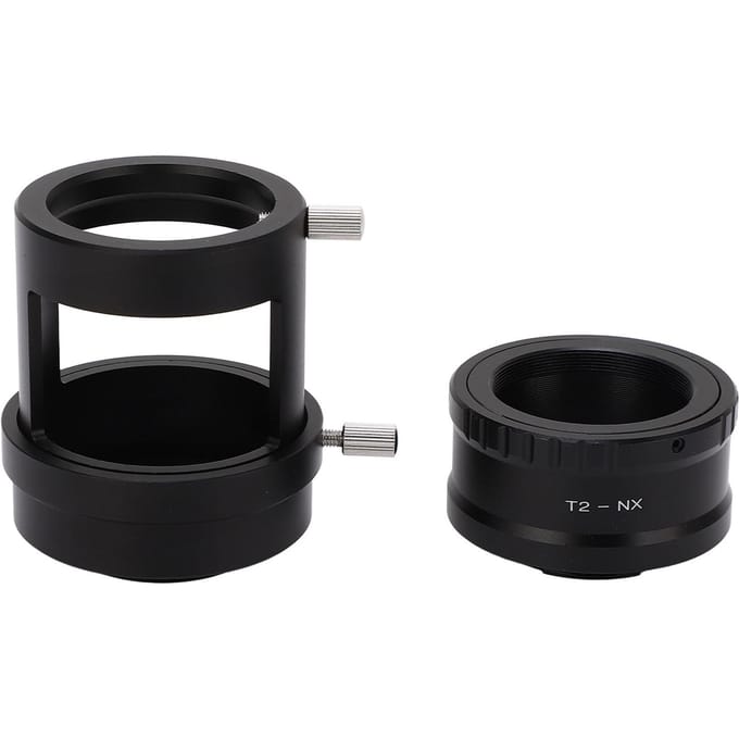 Camera T2 Lens Mount Adapter met Adapter Ring Buis Diameter Regelklep voor Samsung NX Micro black