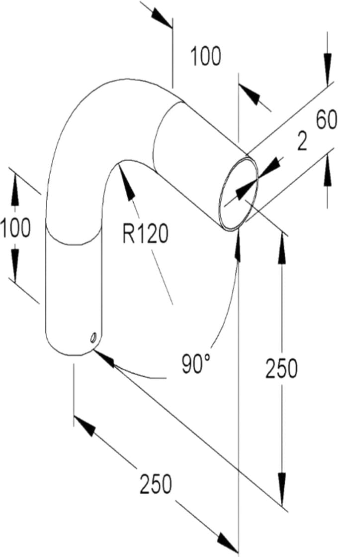 Niedax 68103 R2B60 BOCHT90