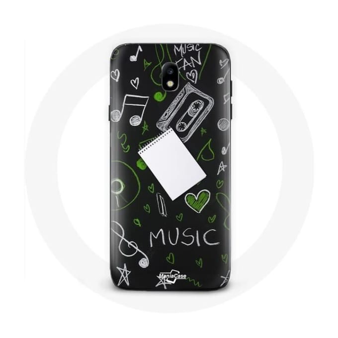 Samsung Galaxy J3 2017 hoesje Muziek-solsleutel