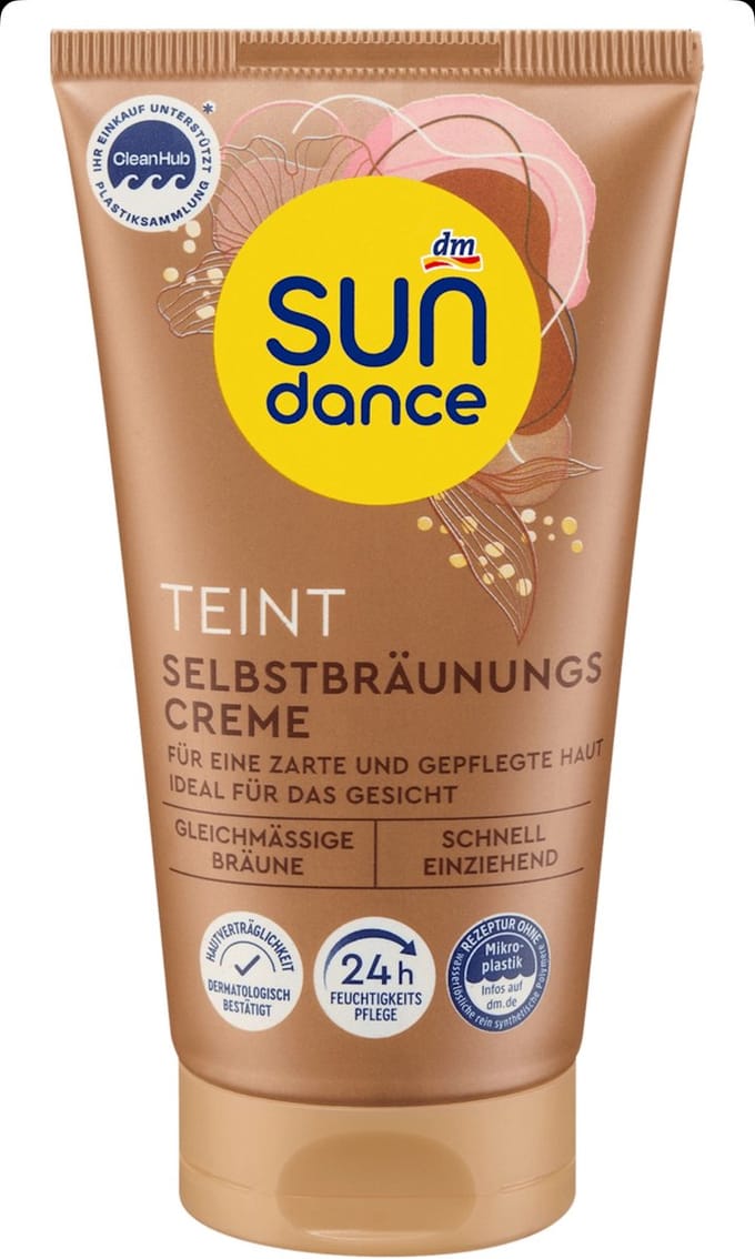 Sundance zelfbruiner crème lichaam en gezicht 75ml