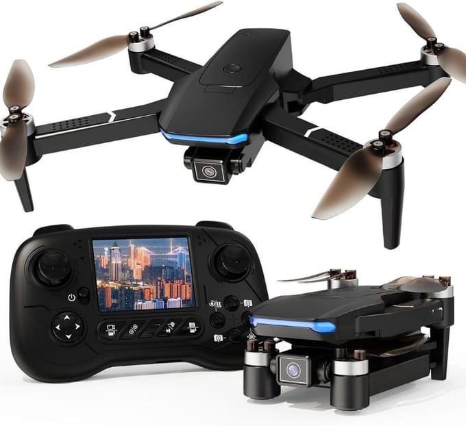 Thuys – Drones Met Camera Voor Volwassenen – Drones – 22cm x 19cm x 6cm – Zwart