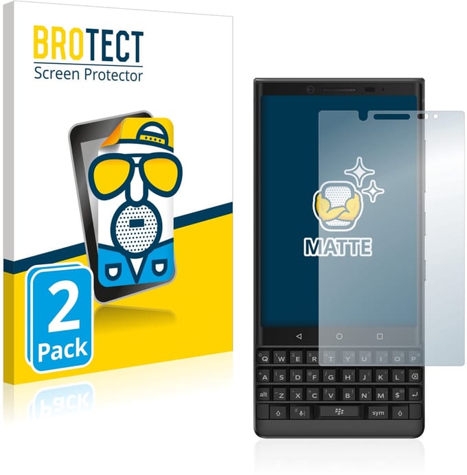 BROTECT - Screenprotector voor BlackBerry Key2 - Folie Beschermfolie matte 2 Stuks