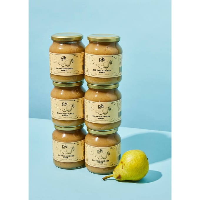 Bio vruchtenpuree peer 6 x 350 g