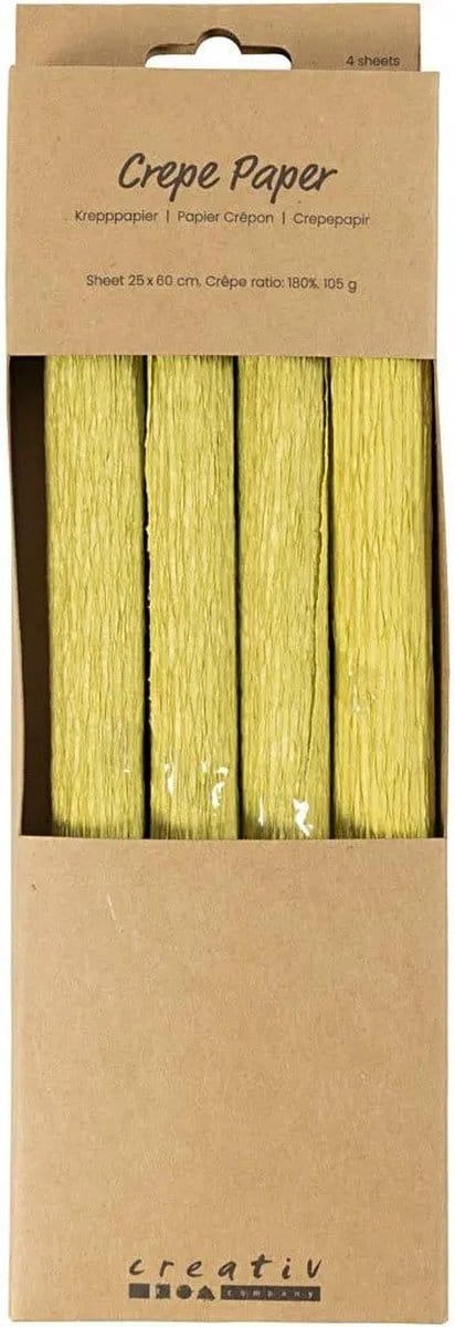 CC Crêpepapier Lichtgroen 4 vel