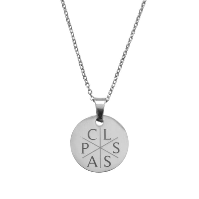 Munt Ketting met 6 Initialen Goud