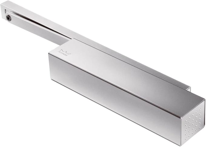 Deurdranger - Glijstang Deur - Automatisch Sluiten - Instelbare Kracht - Tot 125cm - Wit