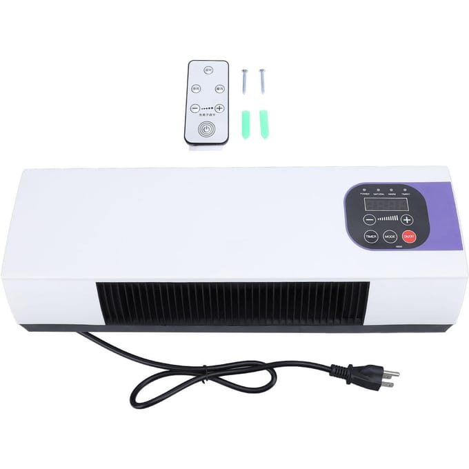 Aan de muur gemonteerde verwarmingsmachine Dubbel gebruik Zeer efficiënte elektrische wandverwarming met Natuurlijke Wind Warm black