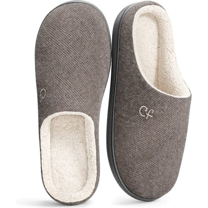 Pantoffels Heren - Sloffen - Maat 40/41 - Grijs - Anti-slip - Comfeet