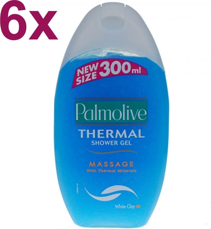 Palmolive - Thermal Mineral - Massage - Douchegel - 6x 300ml - Voordeelverpakking
