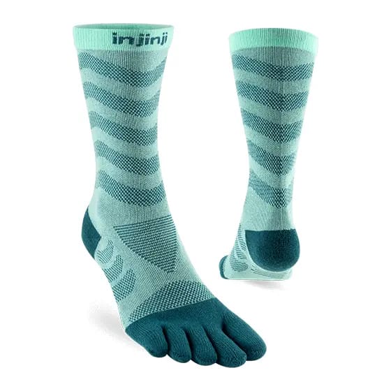 INJINJI | Womens Ultra Run Crew Glacier (Maat - M-L) | Teensokken