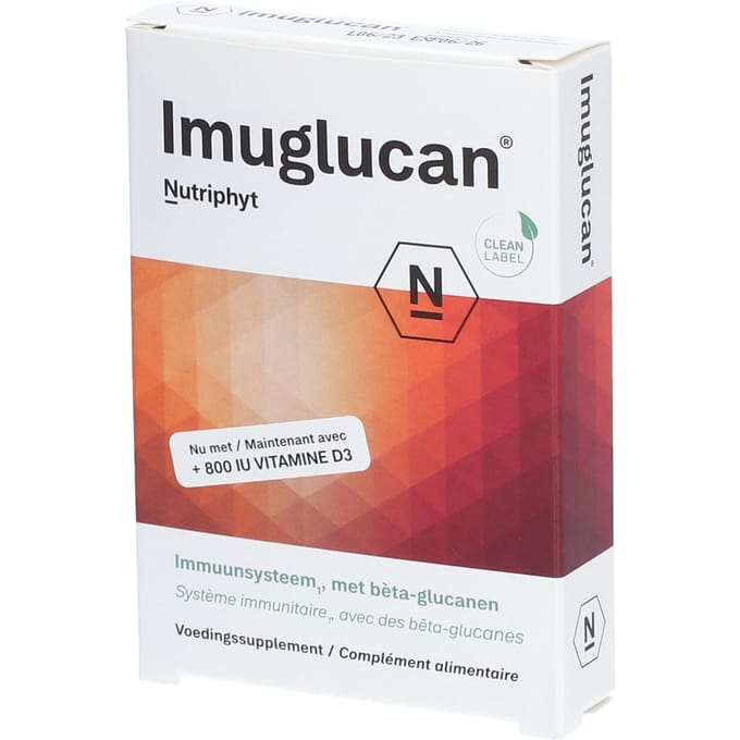 Imuglucan + Vit D3 800 Iu Caps 2x15 Nutriphyt