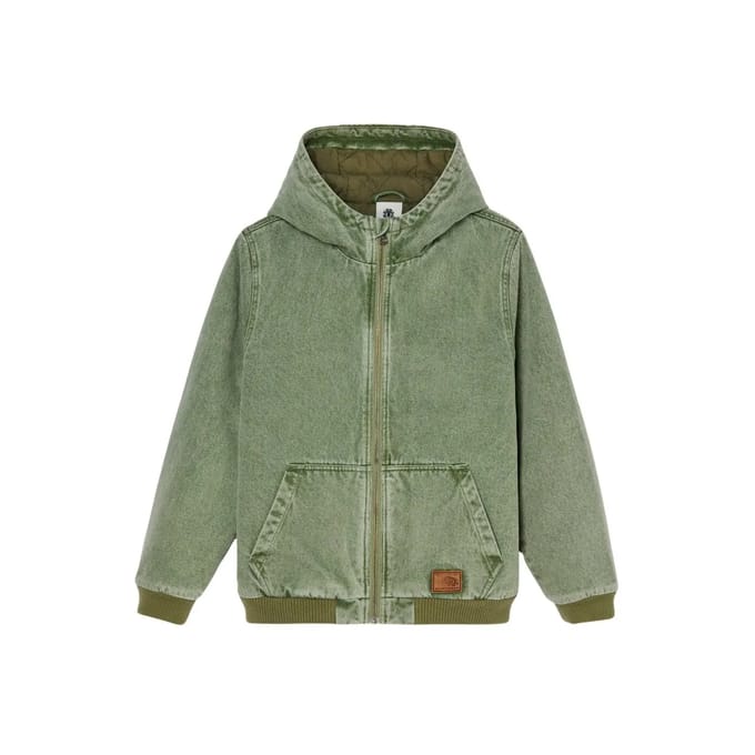 Element Dulcey Denim Co Sweatshirt Met Rits Groen 12 Years Jongen