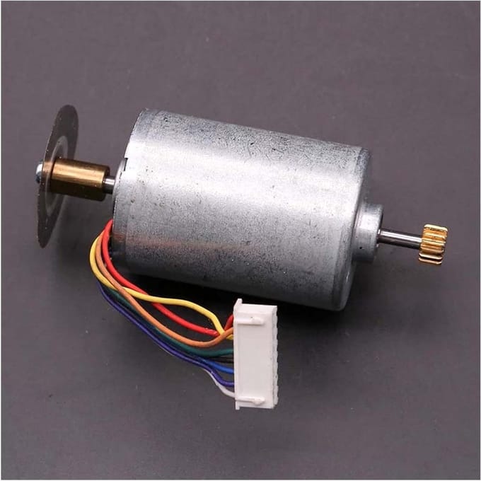Elektrische Motor Starter - DC Component - DIY Projecten - Koperdraad Rotor - 35.6mm Diameter - Zilverkleurig