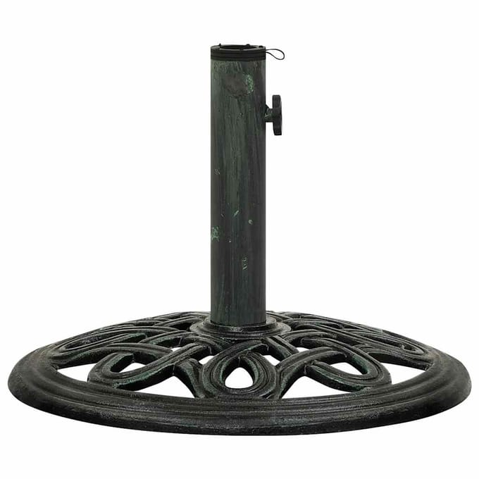 vidaXL - Parasolvoet - 40x40x32 - cm - gietijzer - groen